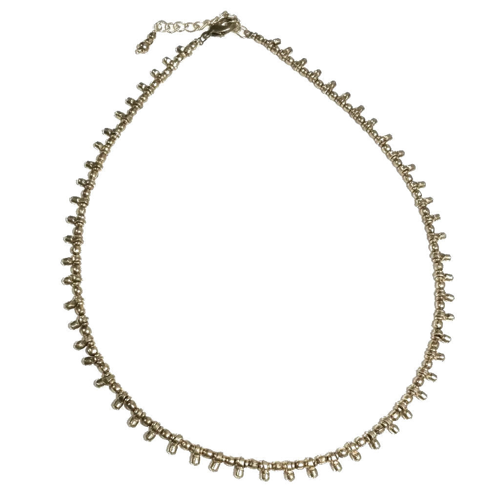 Collana Rigida - Choker In Ottone - Chiusura Regolabile