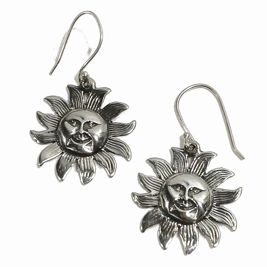 ORECCHINI in argento 925 - SOLE Tibetano | Orecchini sole