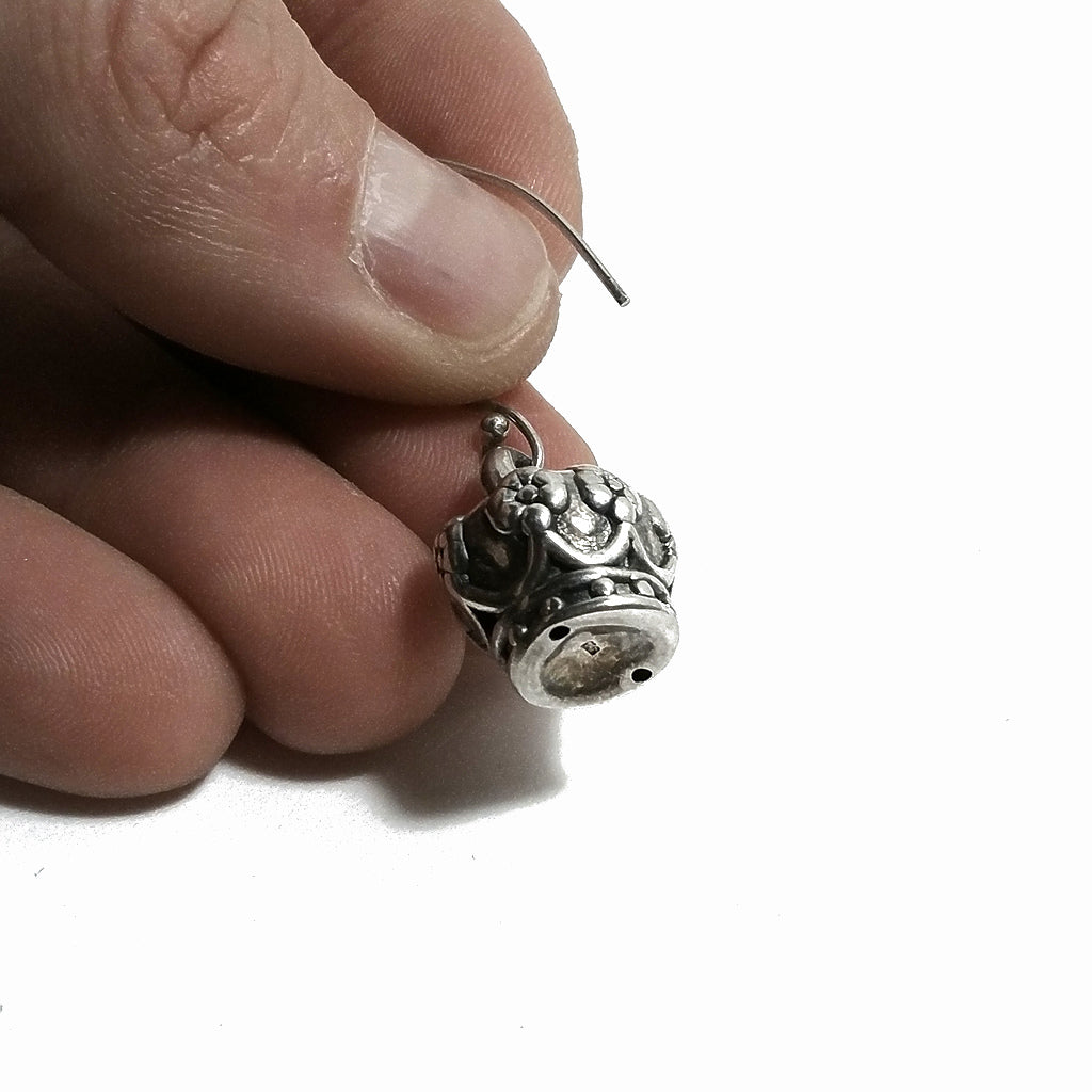 ORECCHINI con Corona in argento 925 pendente | Orecchini Corona