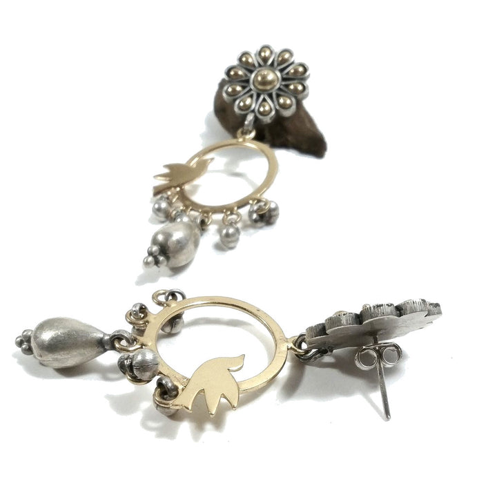 Handgefertigte ethnische Ohrringe aus 925er Silber | Ethnische Ohrringe | Ethnischer Schmuck