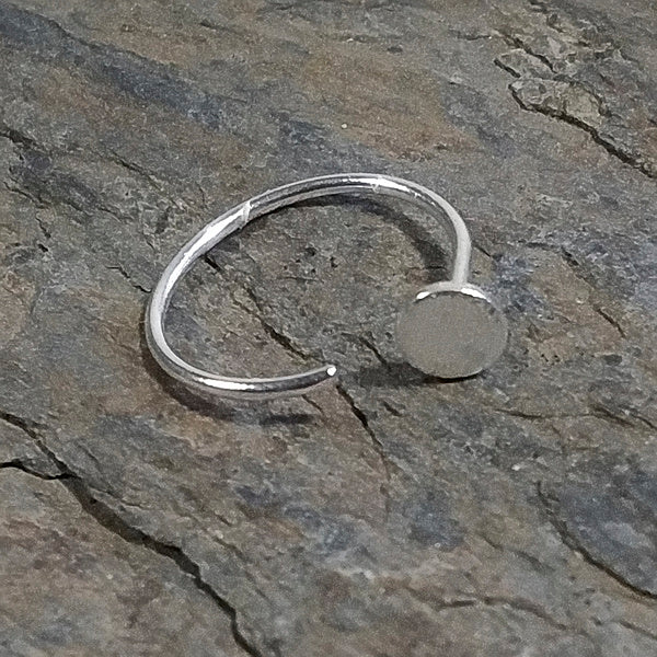 ORECCHINI in argento 925 satinato cerchio piccolo ORECCHINI | Cerchio