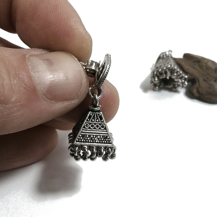 Handgefertigte ethnische Ohrringe aus 925er Silber | Ethnische Ohrringe | Ethnischer Schmuck