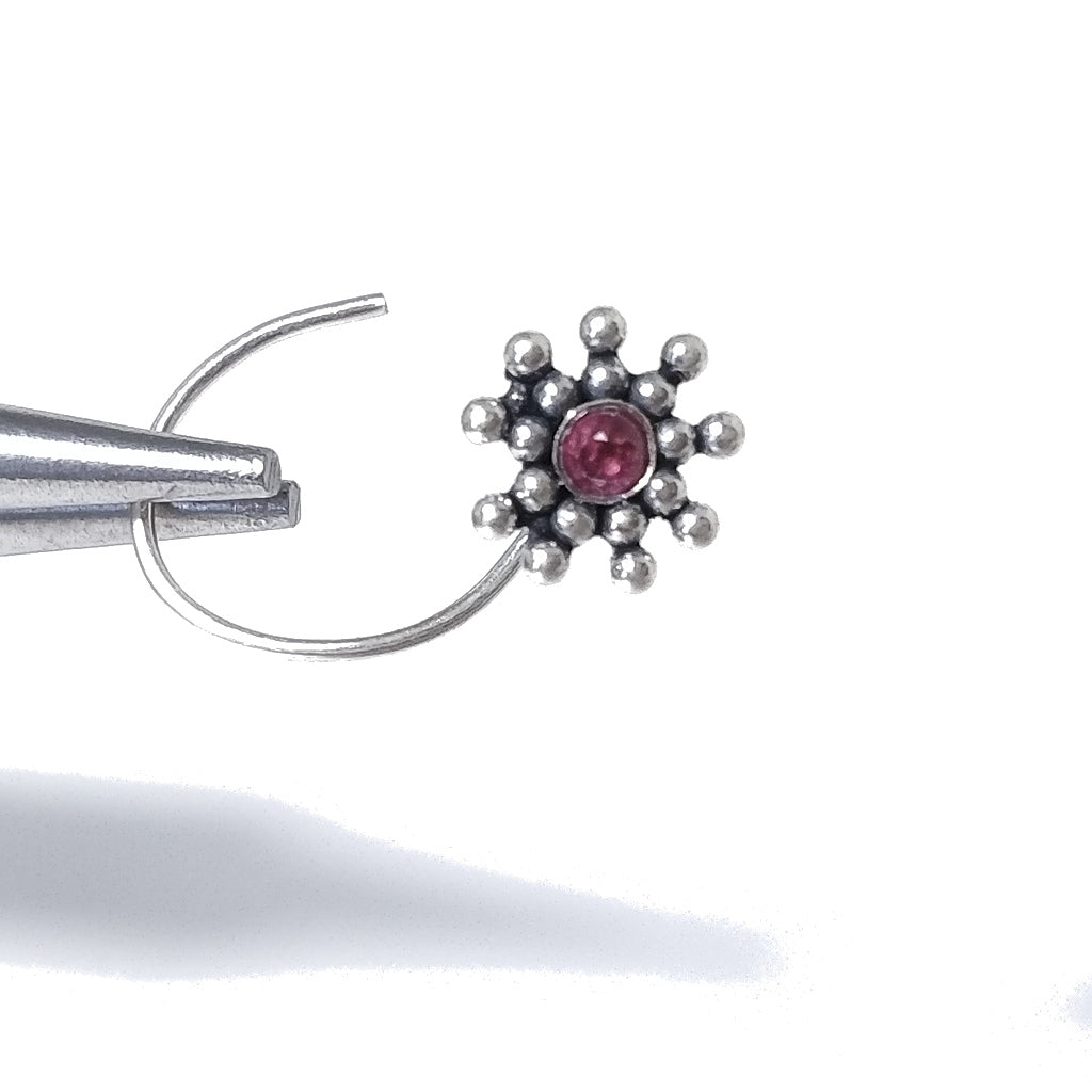 L24 Rimorchio Conchiglia Con Mulinello Spirale Argento Sterling 925 L24 Rimorchio Conchiglia Con Mulinello Spirale Argento Sterling 925
