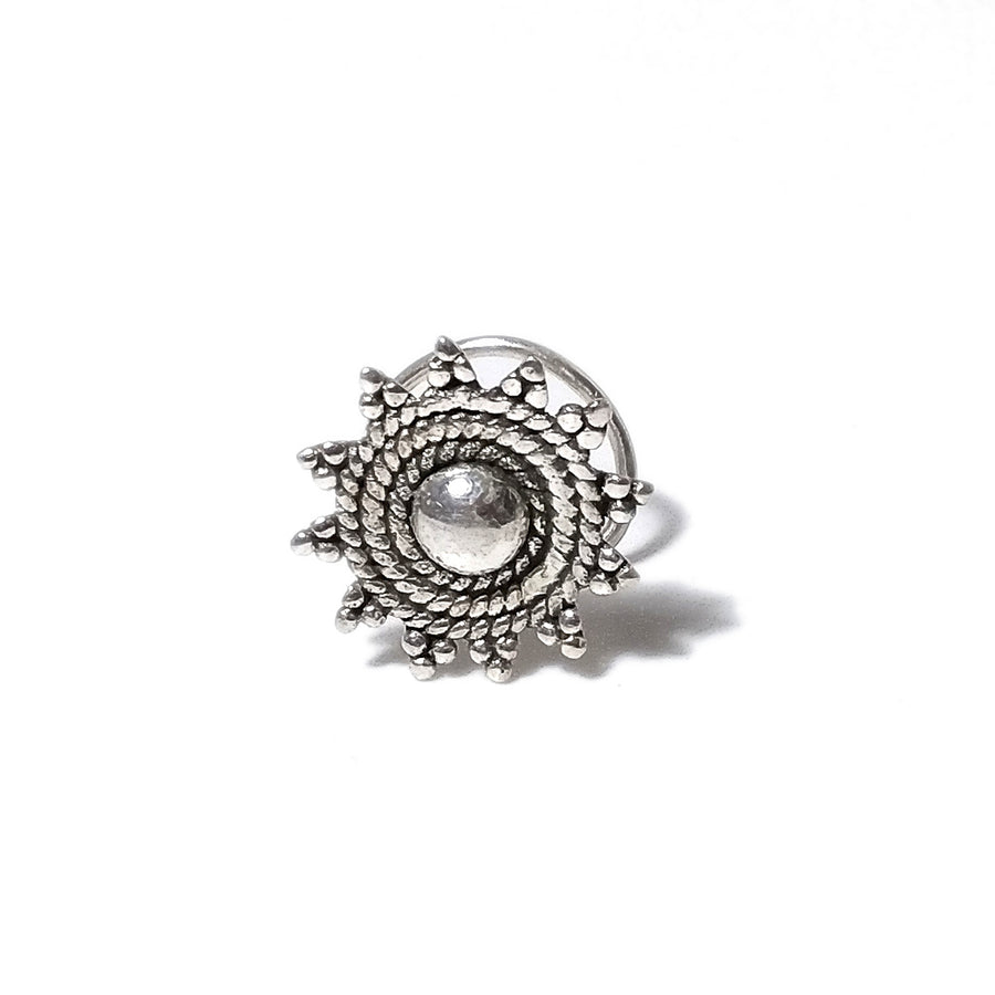 RISHIKESH-OHRRINGE mit Spirale aus 925er Silber