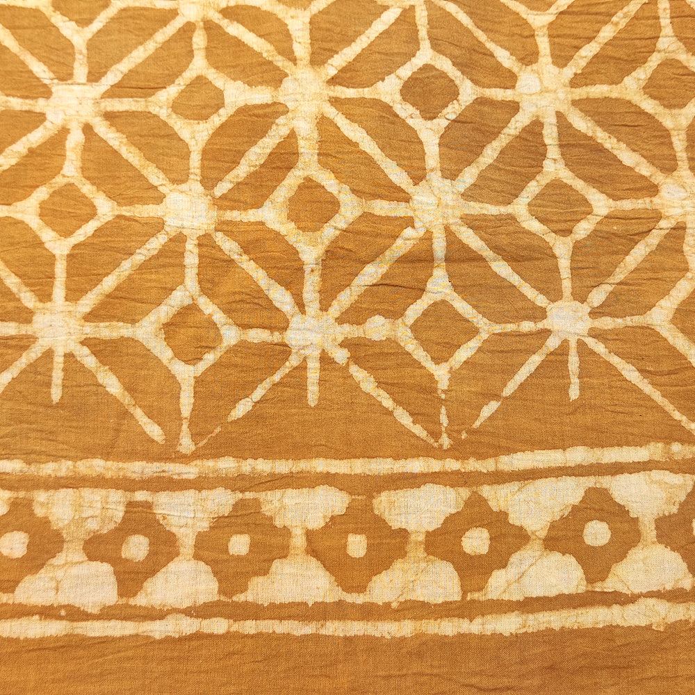 Pareo - Sarong etnico in 100% cotone artigianale - BATIK -  beige