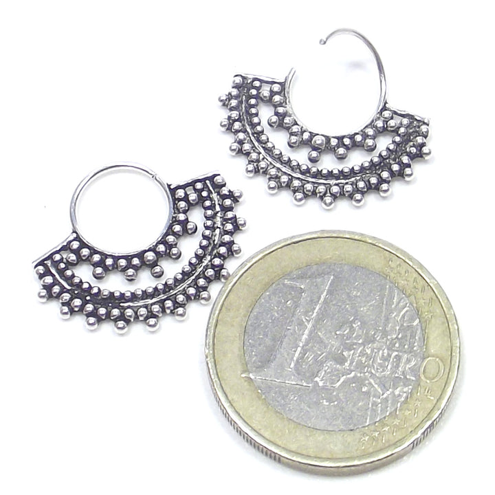 Ohrring - SEPTUM aus brüniertem 925er Silber - ETHNIC